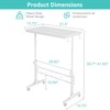 WINAZ Small Portable Treadmill Walking Pad Desk on Wheels, 32