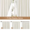 LAMIT 100% Blackout Short Linen Curtains for Cafe, 40 Inch