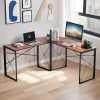 VECELO Folding Computer Desk Simple Laptop Table Home Office Workstation