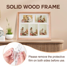 Gmllary 11x14 Collage Picture Frame Natural Wood, 5-4x6 Photo Frame,1 Pack