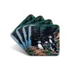 Puffins Cliff Edge Drinks Coasters by Wildlife Artist Julian Friers