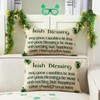 FuWeave 2 Pcs St. Patrick's Day Irish Blessing Pillow Covers