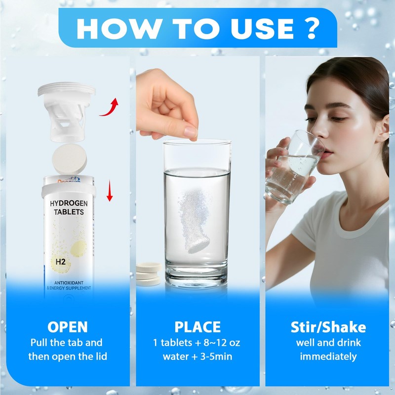 Hydrogen Water Tablets 12ppm with Magnesium - Create High Concentration