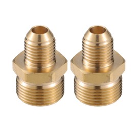 VekAuto Pressure Washer Connector, 14mm M22x1.5 to M14x1.5 Male Adapter Brass Screw Hose Connector Universal for Pressure Washer Brass Copper Tone Auto Accessories