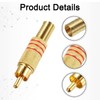 sourcing map RCA to Speaker Wire Connector, 270RCA Solder Male