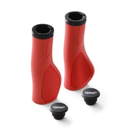 BW USA Ergo-Lock 2.0 Grips – Dual Lock-On MTB Bike Handlebar Grips - Fire Red
