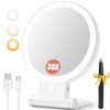 Auxmir 1X/30X Magnifying Mirror with Light, Double Sided Makeup Mirror