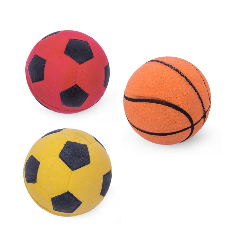 Petface Sponge Balls, 3-Piece
