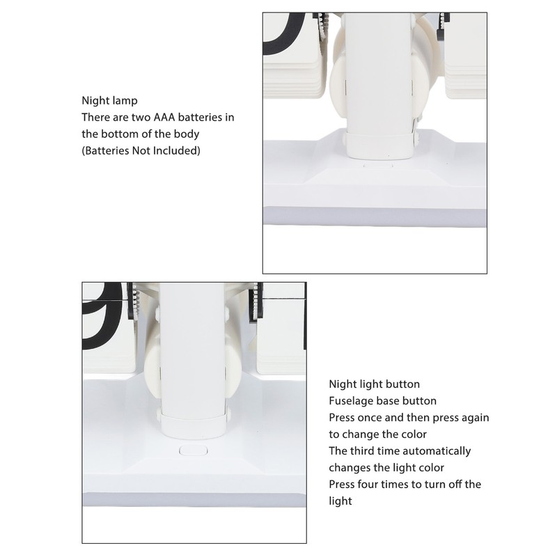 Retro Flip Down Clock Innovative Light Luxury Simple Design Flip