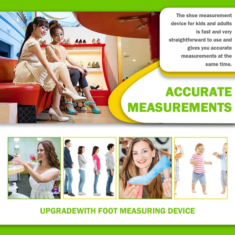Keadic US Standard Foot Measurement Device, Feet Length Measuring Ruler,