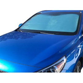 HeatShield, The Original Windshield Sun Shade, Custom-Fit for Hyundai Elantra GT Hatchback (5D) w/o Sensor 2018, 2019, 2020 Silver Series