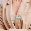 Wisboey 3 x Rotatable Brooch 1 x Food Pin Rotating