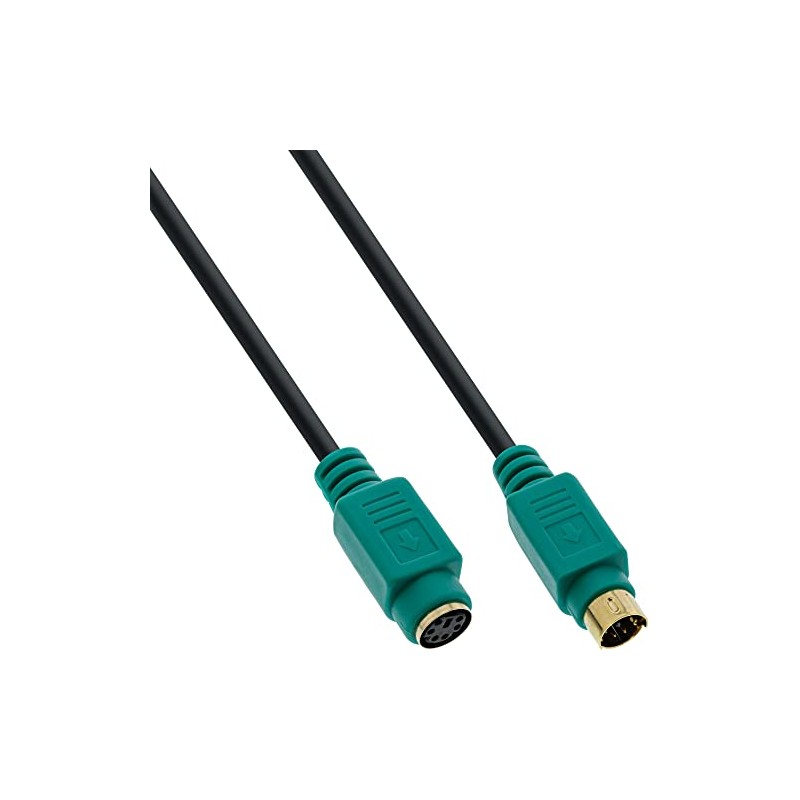 InLine 13343H PS/2 Extension Male/Female 3 m PC99 Green Plug