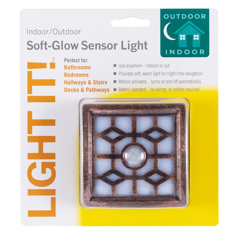 LIGHT IT! by Fulcrum, 30300-307 Soft-Glow Sensor Light, Bronze, Single