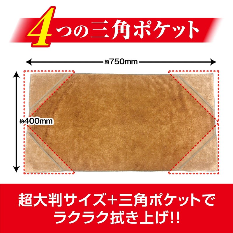 Pro Staff Car Wash Supplies, Wiping Absorbent Cloth, Microfiber, Squirrel
