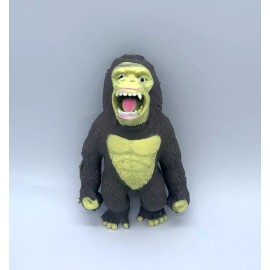 trendy squishy toy monkey grey and green  for relax