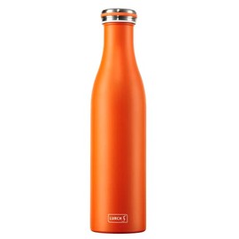 Lurch 240969 Insulated Flask for Hot and Cold Drinks Double-Walled Stainless Steel 0.75 L Orange