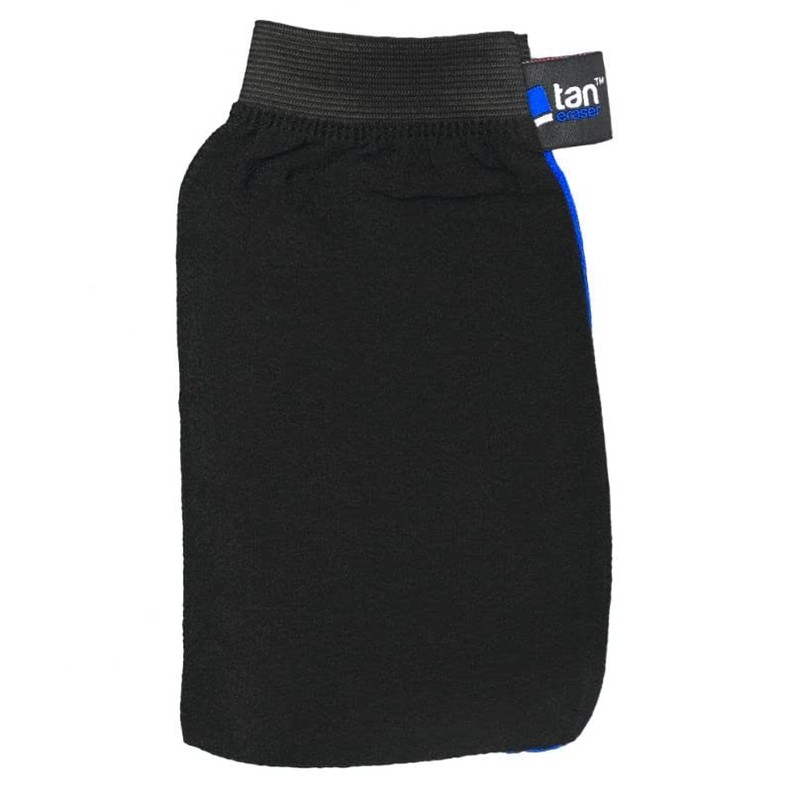 Tan Eraser Fake Tan Remover Exfoliating Mitt (Blue/Black)