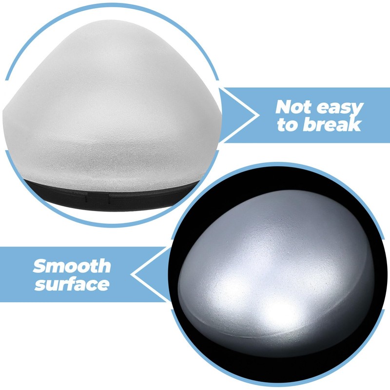SUPVOX Solar Garden Lights, Solar Path Paver Stones, Pebble Shape