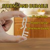12 pcs 2-1/8 inch Hidden Channel Valance Clips, Clear Plastic