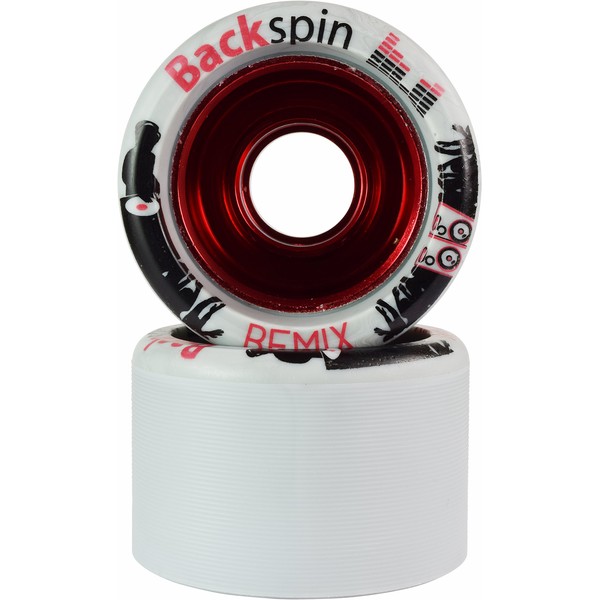 Backspin Remix Roller Skate Wheels (White)