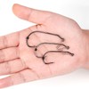 40pcs Weedless Flipping Worm Hooks with Screw Lock & Silicone