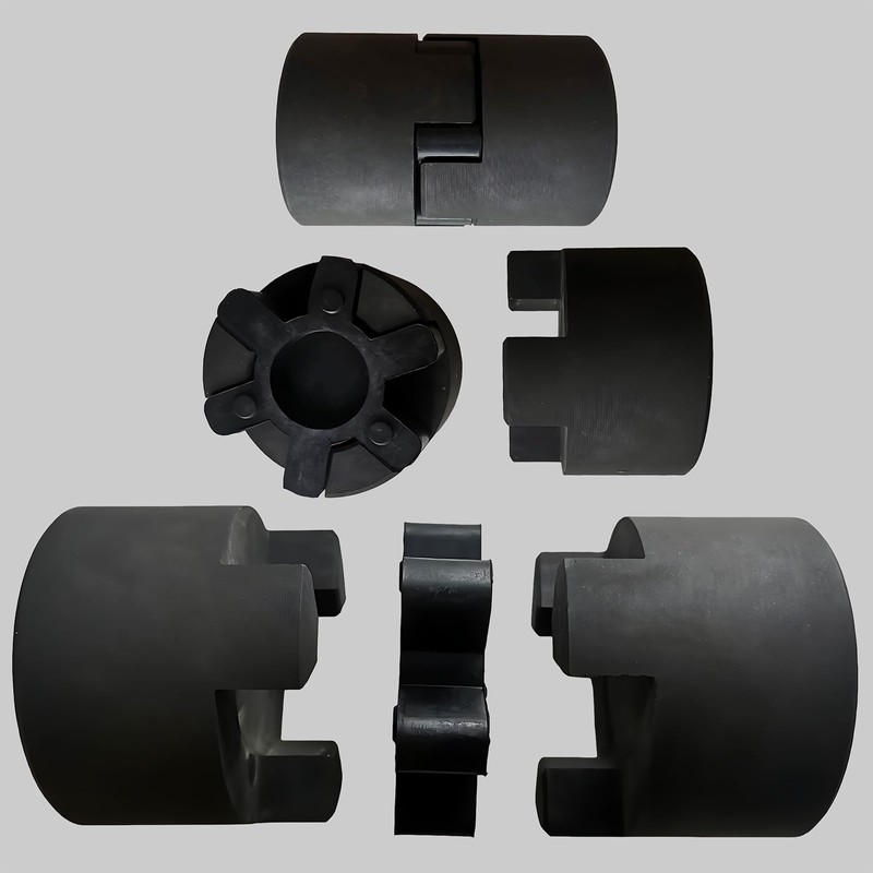 sourcing map 8pcs L75 Jaw Coupling Insert, Flexible Solid Type