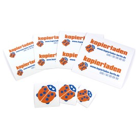 Kopierladen Karnath GmbH Photo Stickers/Stickers with Your Own Photo or Motif Printing, up to 120 x 120 mm, Pack of 25 - Stickers Includes Custom Contour Cut