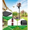 Bird House Pole 109 Inch, Heavy Duty Spiral Ground Auger