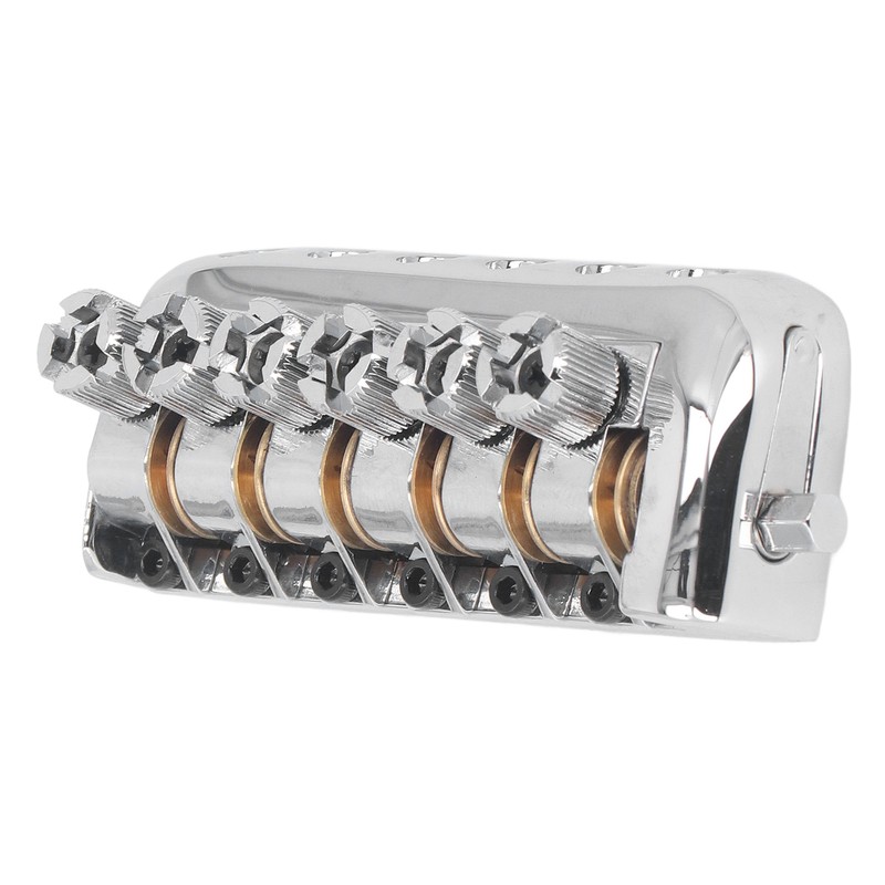Headless Guitar Bridge Tailpiece 6 String Saddle with Worm Involved
