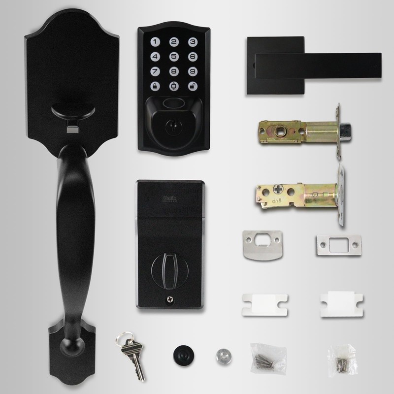 UMIKSMART Smart Keypad Door Lock with Handle, Tuya WiFi App