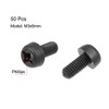 uxcell M3x6mm Threaded Nylon Phillips Cross Pan Head Machine Screws