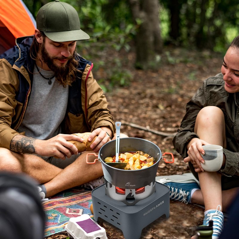 Propane Camping Stove with Carrying Case & Ignition Portable Gas