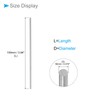 CoCud 10pcs Round Steel Rod 2mm Diameter 100mm Length High