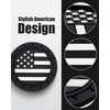 Car Cup Holder Coasters 4 Pack - American Flag 2.75