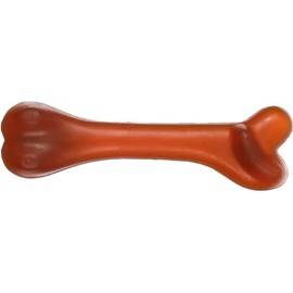 Flamingo Dog Toy - Brown Bone - Natural Rubber - 21 × 6.1 × 4.5 cm