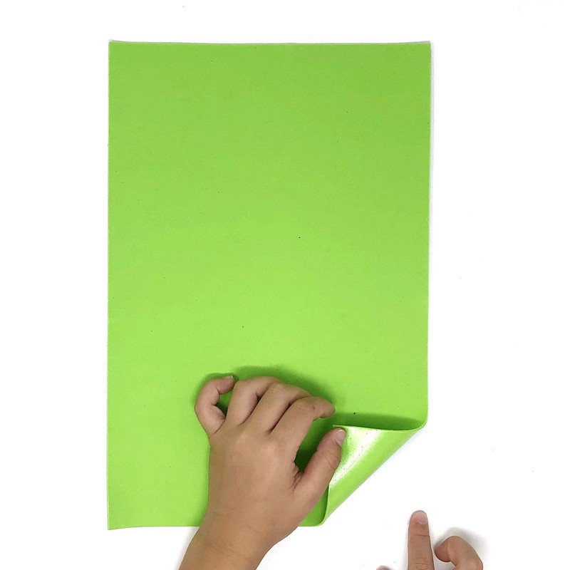 Allgala 20 Pack Self-Adhesive EVA Foam Paper 8x12 Inch Sheets-Lime-CF85409