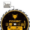 FOXBC 10-Inch Thin Kerf Ripping Table Saw Blade for Wood