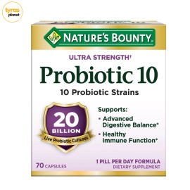 Nature’s Bounty Nature's Bounty Ultra Strength Probiotic 10, Digestive Support - 70 Capsules