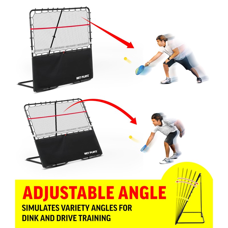 Pickleball Rebounder Training Aid, Adjustable Angle Easy Setup & Storage
