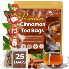 TOG999, Premium 25 Tea Bags - Special Cinnamon Tea, 100% Natural & Pure, Herbal Tea. Cinnamon Stick Herbal Spice