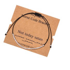 JoycuFF Good Friends Gifts Friendship Birthday Gifts for Bestie Sisters Brothers Classmates Graduation 2022 Jewelry Not Today Satan