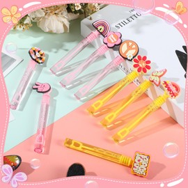 Rotatingpals 27 Pcs Two Groovy Party Favors for Boys Girls 0.2 oz Bubble Wands with Liquid Bubble Maker Classroom Prizes Goodie Bags Stuffer for Birthday Supplies Gift