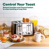 BELLA 4-Slice Toaster - Auto Shut Off, Extra Wide Slots,