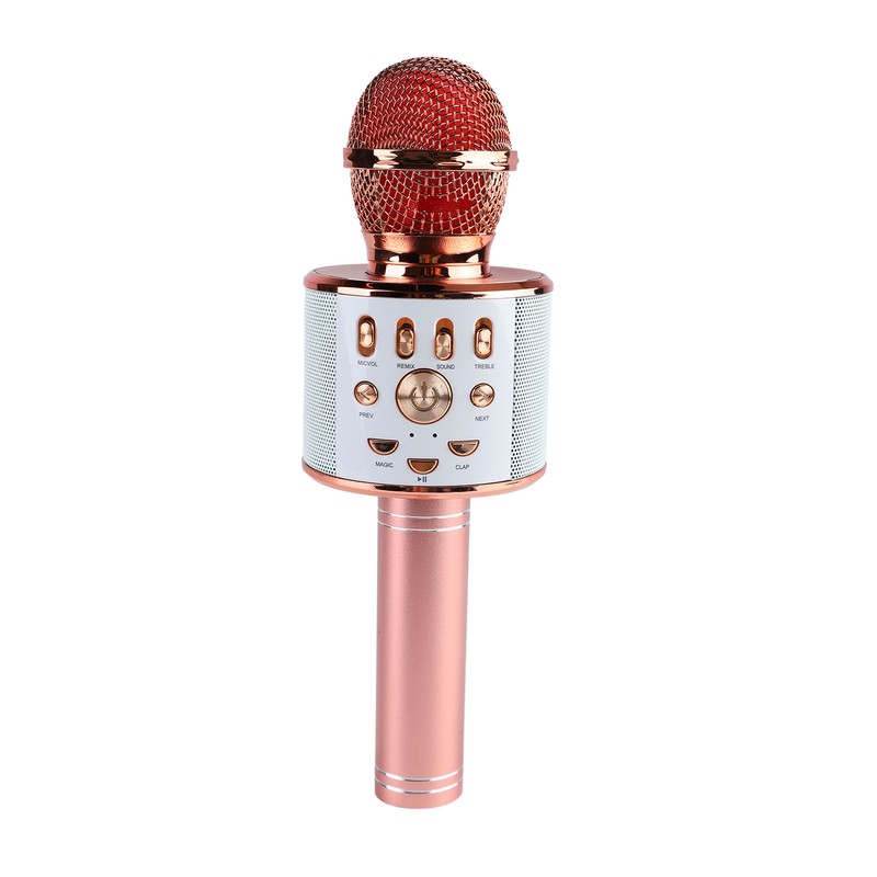 Kids Singing Microphone Portable Handheld Wireless Bluetooth Condenser Mic Speaker
