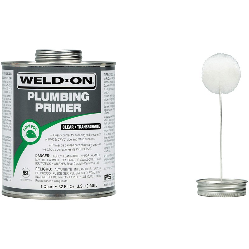Weld-On 14030 Plumbing PVC/CPVC Primer - Fast Acting and Low