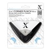 Xcut 10 mm 2-in-1 Corner Punch, Black/ White