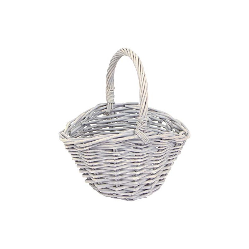 Murataya Sangyo Willow Basket Small Gray 3632 Width 7.9 x