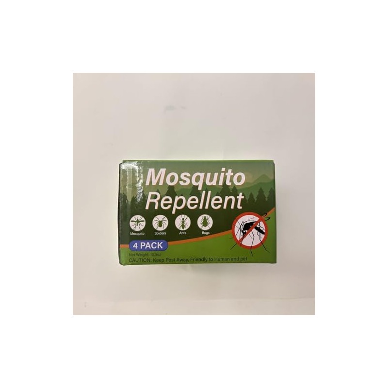 4 Pack Mosquito Repellent Outdoor Patio, Peppermint Mosquito Repellant Cream