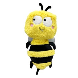Huxley & Kent Funny Dog Toy w/Squeaker – Power Plush Squeaky Dog Toys for Small, Medium & Large Dogs – Soft Stuffed Animal for Indoor Play & Fetch - Slappies® Buzz Bee, Small